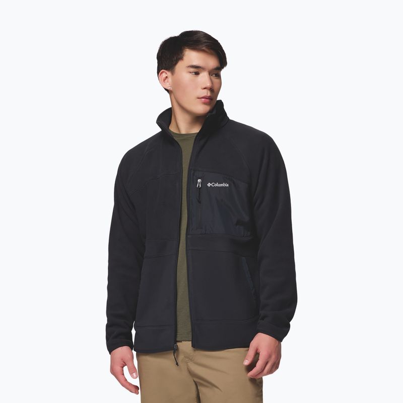 Pánská fleecová mikina Columbia Fast Trek Overlay Full Zip black