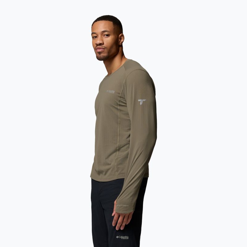 Pánské tričko Longsleeve Columbia Diamond Peak Pro Crew stone green 4