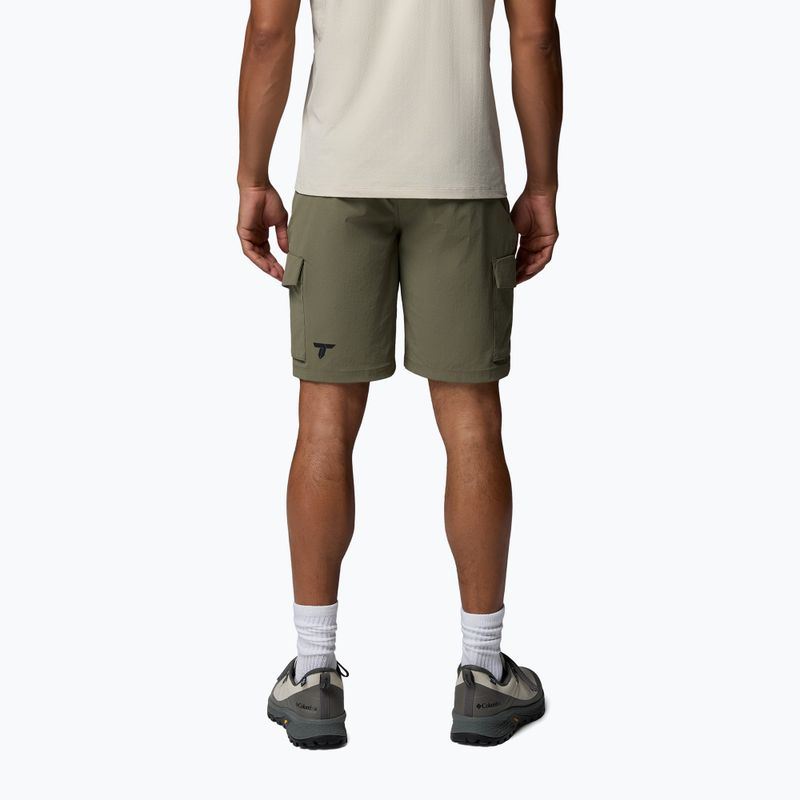 Pánské trekingové šortky Columbia Silver Ridge Elite stone green 3