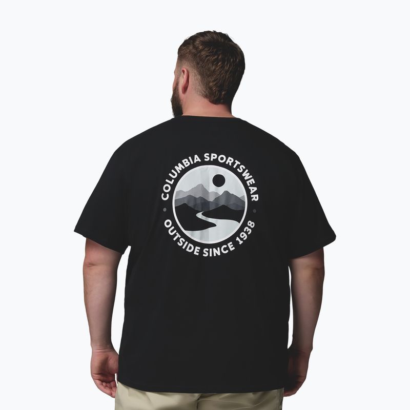 Pánské tričko Columbia CSC Outdoor back graphic black/scoped view 3