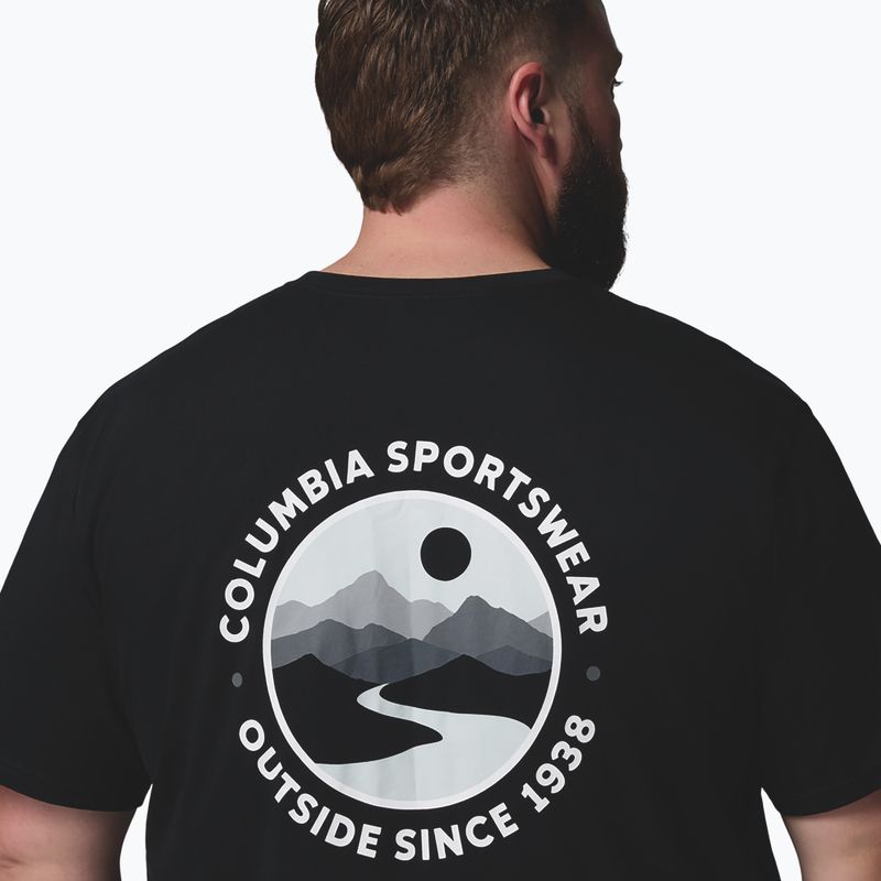Pánské tričko Columbia CSC Outdoor back graphic black/scoped view 6