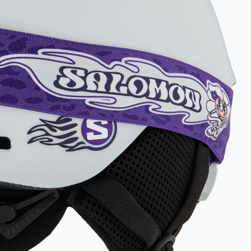 Dětská lyžařská helma Salomon Player Combo + lyžařské brýle XV Jr ice flow/ice flow mid blue 7
