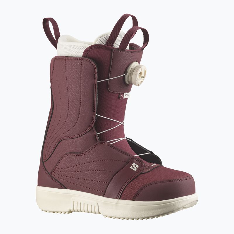 Dámské snowboardové boty Salomon Pearl Boa W Tawny Port/Tawny Port/Vanilla Ice 6