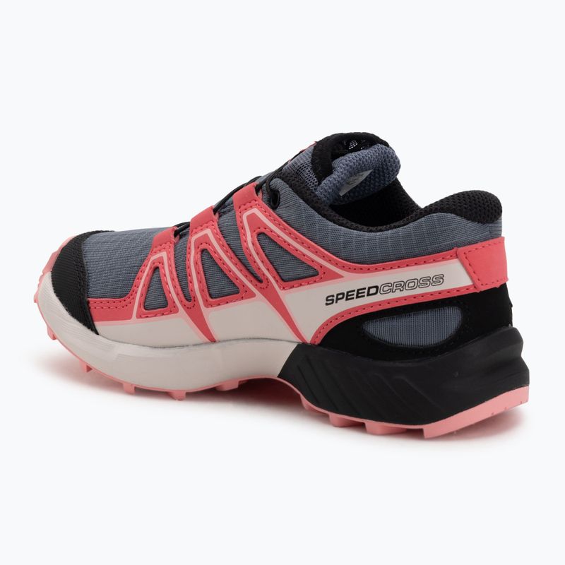 Dětské běžecké boty Salomon Speedcross Waterproof grisaille/hushed violet/rouge red 3