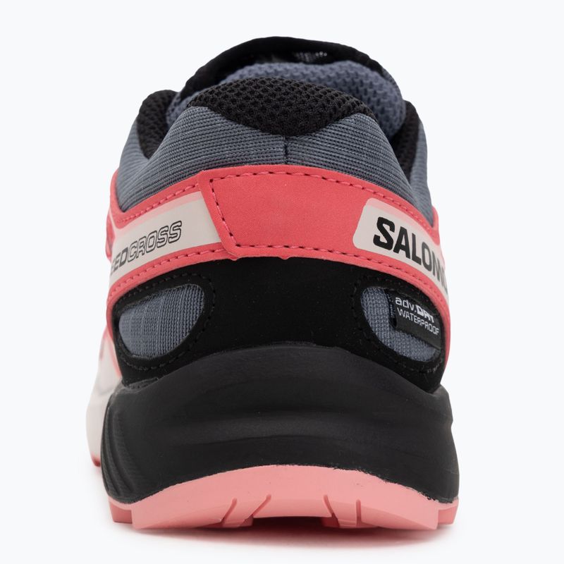 Dětské běžecké boty Salomon Speedcross Waterproof grisaille/hushed violet/rouge red 6
