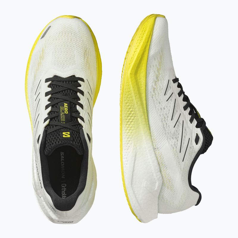 Pánské běžecké boty Salomon Aero Blaze 3 white/black/blazing yellow 13
