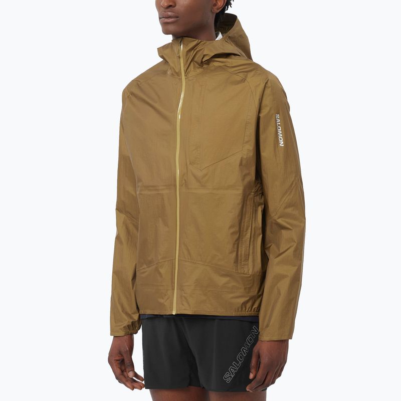 Pánská běžecká bunda Salomon Bonatti Waterproof brilliant olive