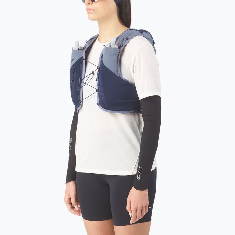 Běžecká vesta Salomon ADV SKIN 12 Gradient Set martime blue/gray 3