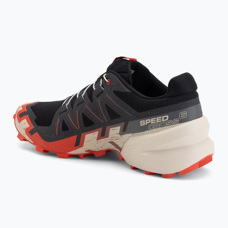 Pánské běžecké boty Salomon Speedcross 6 black/fiery red/almond milk 3
