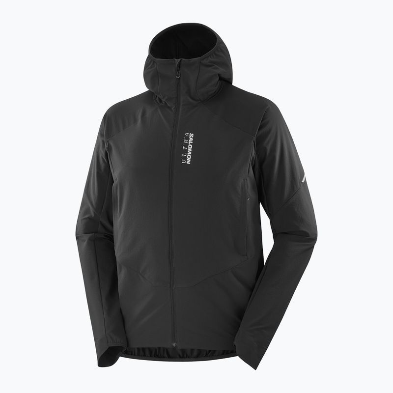 Pánská běžecká bunda Salomon Ultra Softshell Jacket deep black 8