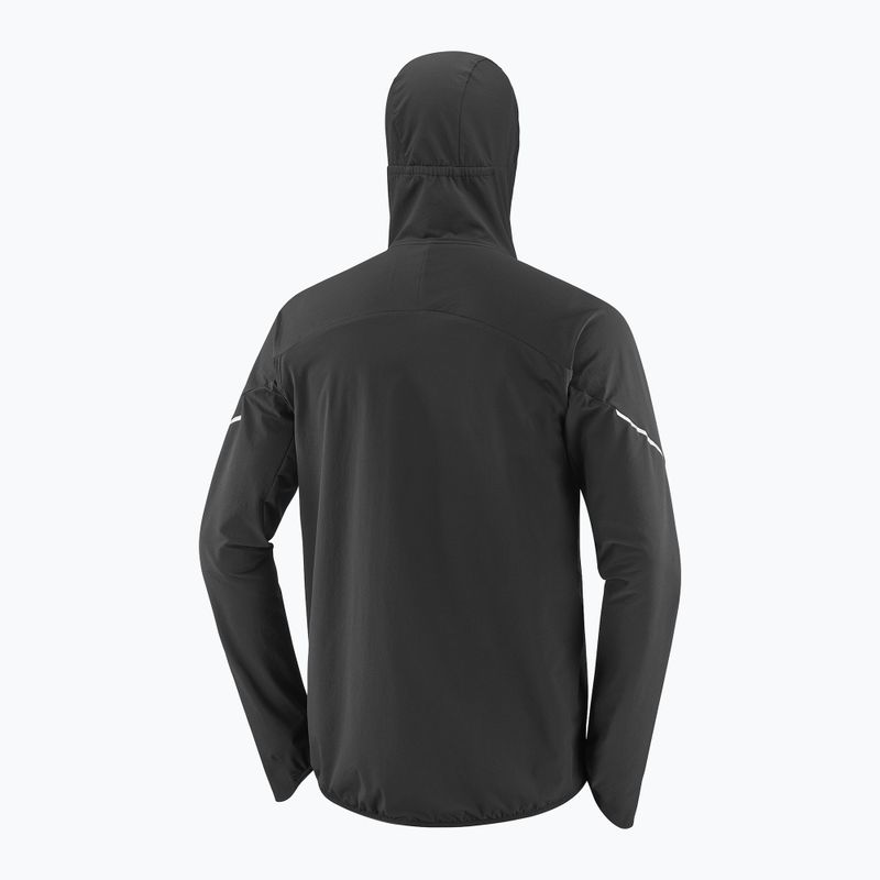 Pánská běžecká bunda Salomon Ultra Softshell Jacket deep black 9