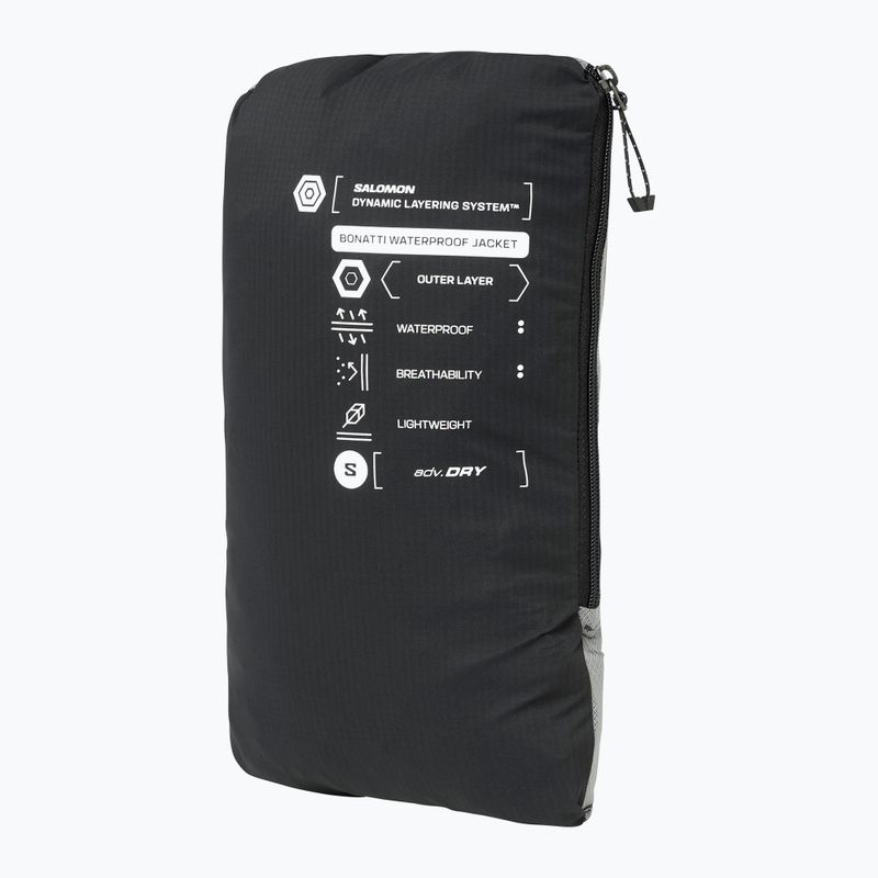 Dámská běžecká bunda  Salomon Bonatti Waterproof deep black 8