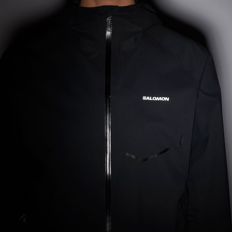 Dámská běžecká bunda  Salomon Bonatti Waterproof deep black 9