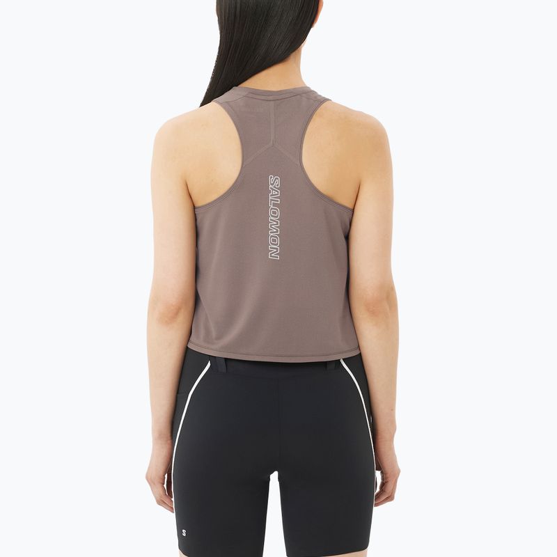 Dámské běžecké tričko Salomon Sense Aero Short Tank iron 2