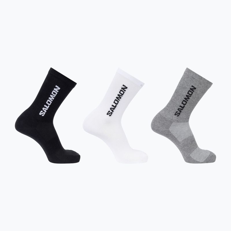 Ponožky Salomon Everyday Lite Crew 3 pack black/white/frost gray