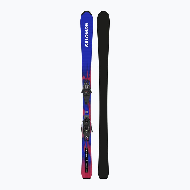 Dětské sjezdové lyže + vázání Salomon Equipe Jr M + C5 GW race blue/equipe red 3