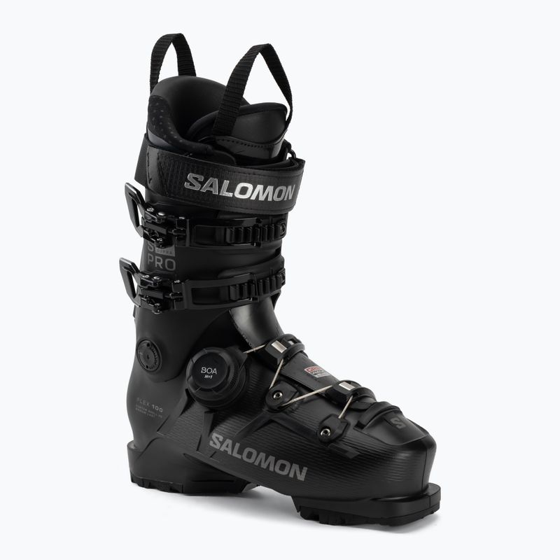Pánské lyžařské boty Salomon S/PRO Supra S Boa 100 black/beluga met/dark grey met