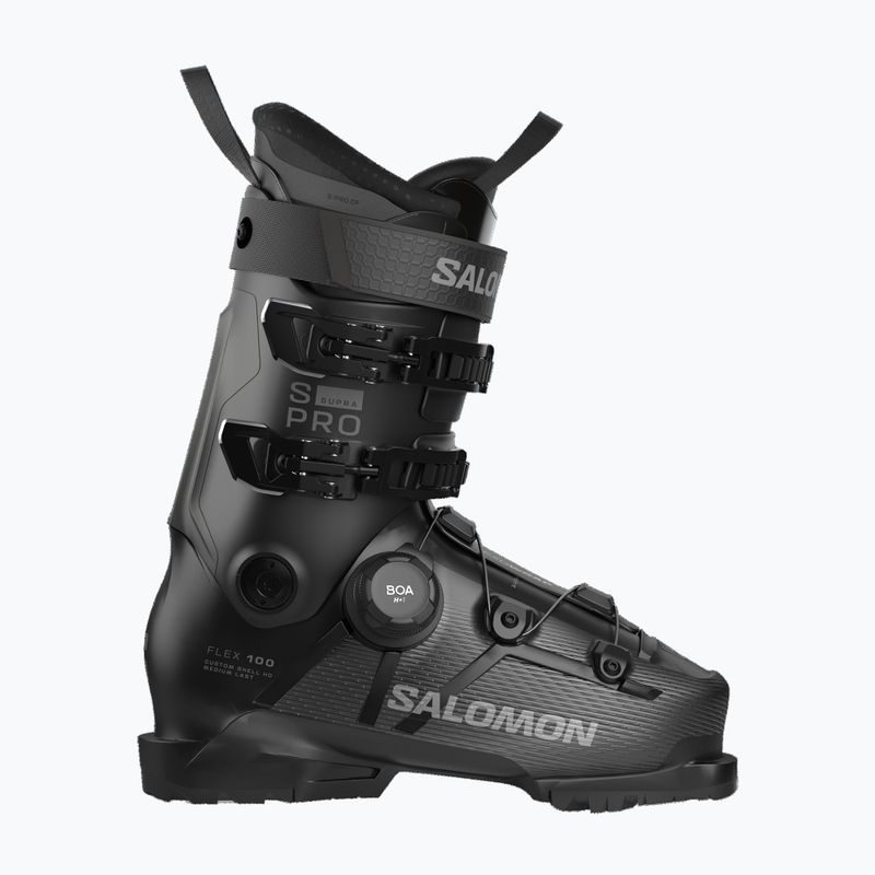 Pánské lyžařské boty Salomon S/PRO Supra S Boa 100 black/beluga met/dark grey met 6