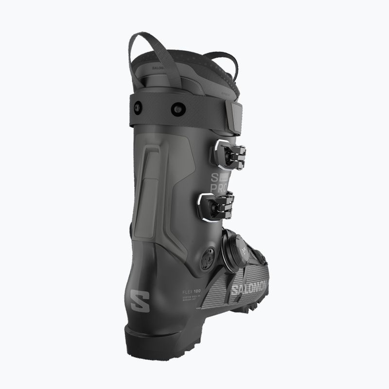 Pánské lyžařské boty Salomon S/PRO Supra S Boa 100 black/beluga met/dark grey met 10