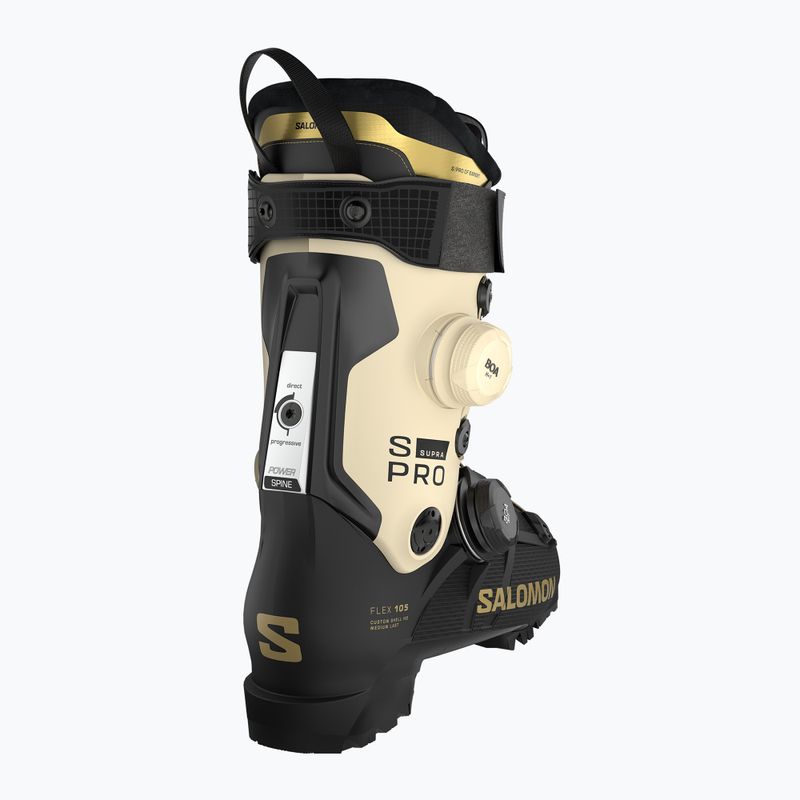 Dámské lyžařské boty Salomon S/PRO Supra Dual Boa 105 W black/ birch/gold met 7
