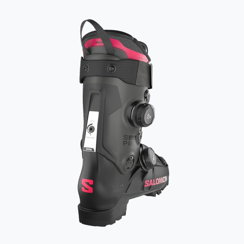 Dámské lyžařské boty Salomon S/PRO Supra Dual Boa 115 W black/beluga met/raspberry 9