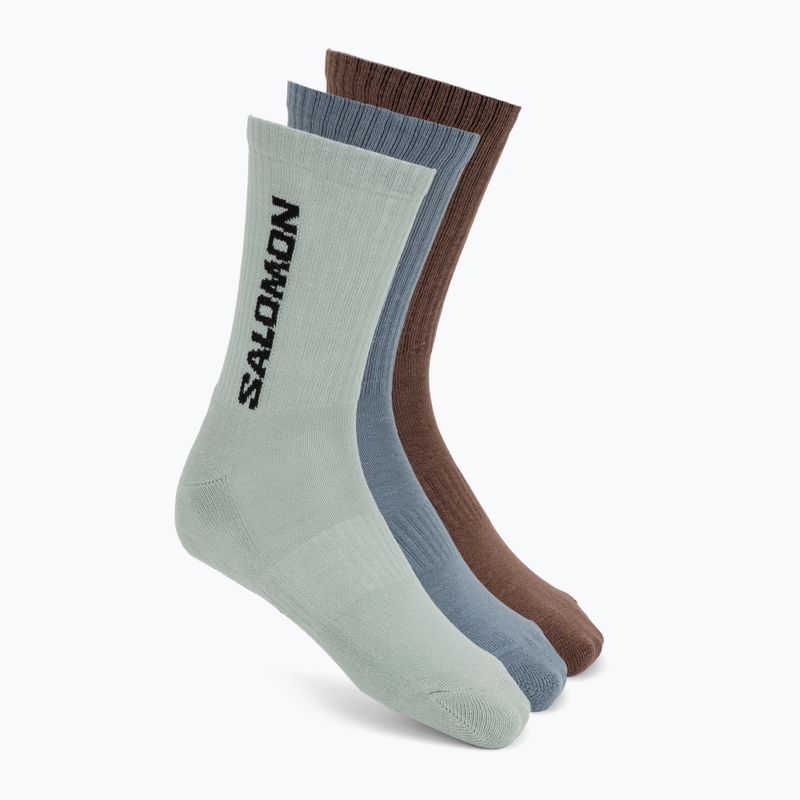 Ponožky Salomon Everyday Crew 3 pack stormy weather/sea foam/mustang