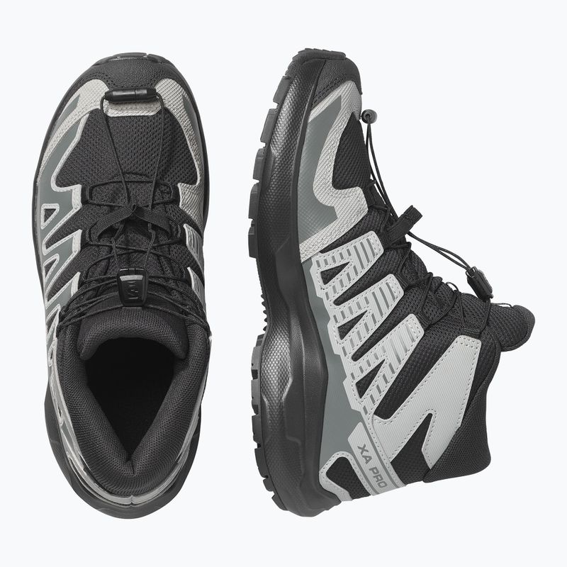 Dětské turistické boty Salomon XA PRO MID Waterproof black/sedona sage 10