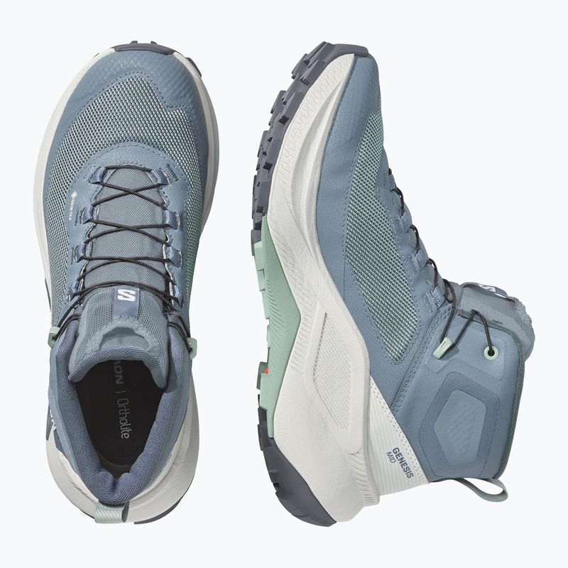 Dámské turistické boty Salomon Genesis Mid GTX grisaille/green milieu 10