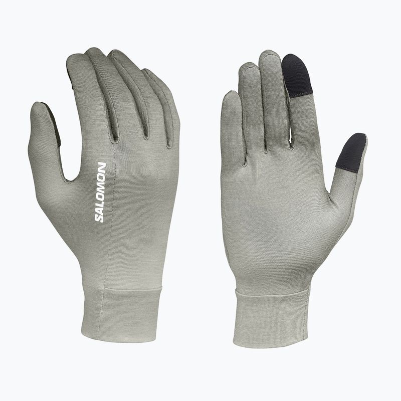 Běžecké rukavice Salomon Merino Gloves castor gray