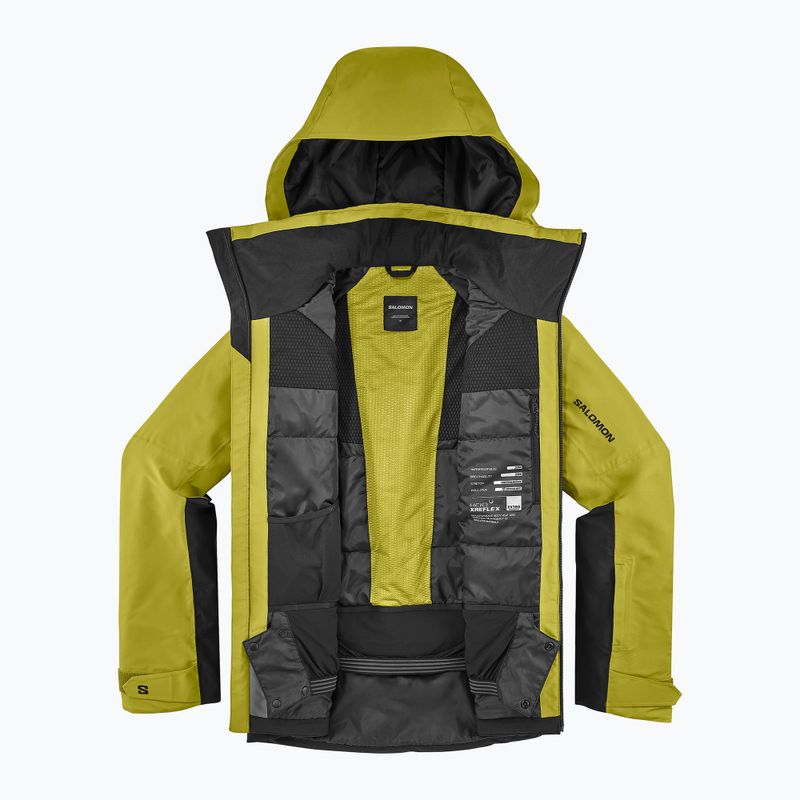 Pánská lyžařská bunda Salomon Brilliant 2.0 cardamon seed/deep black 8