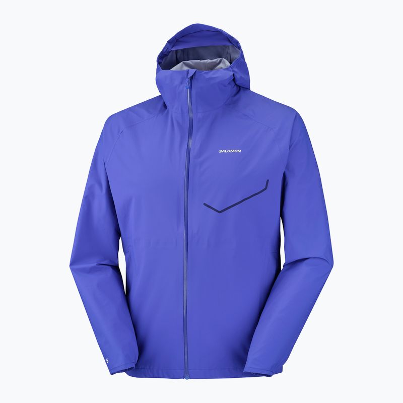 Pánská běžecká bunda Salomon Bonatti Waterproof clematis blue 8