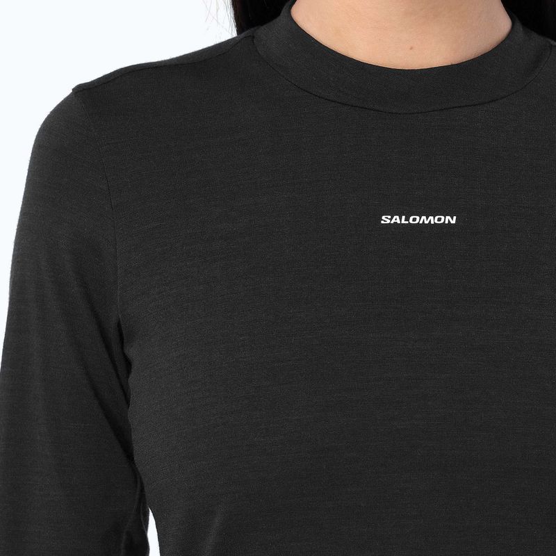 Dámské běžecké Longsleeve Salomon Sense Merino Tee LS deep black 3