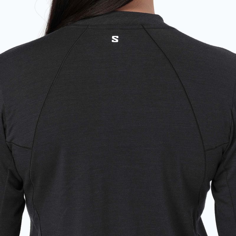 Dámské běžecké Longsleeve Salomon Sense Merino Tee LS deep black 4