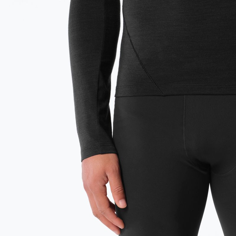 Pánské běžecké tričko Longsleeve Salomon Sense Merino Tee LS deep black 5