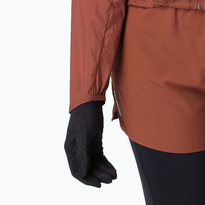 Dámská běžecká bunda Salomon Shakeout Fly burnt umber 5