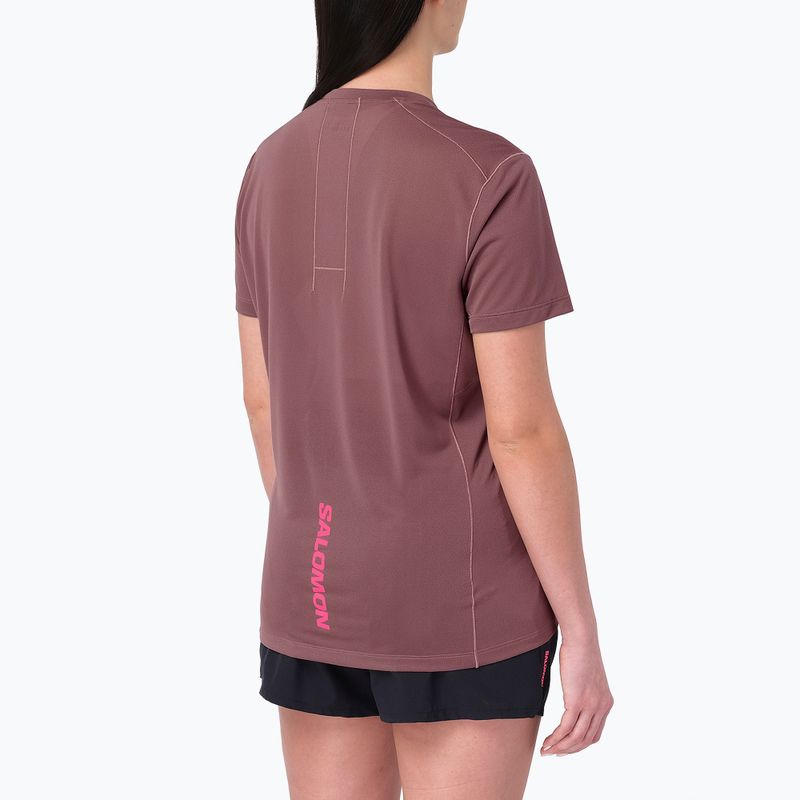 Dámské běžecké tričko Salomon Courtney Tee SS rose taupe 2