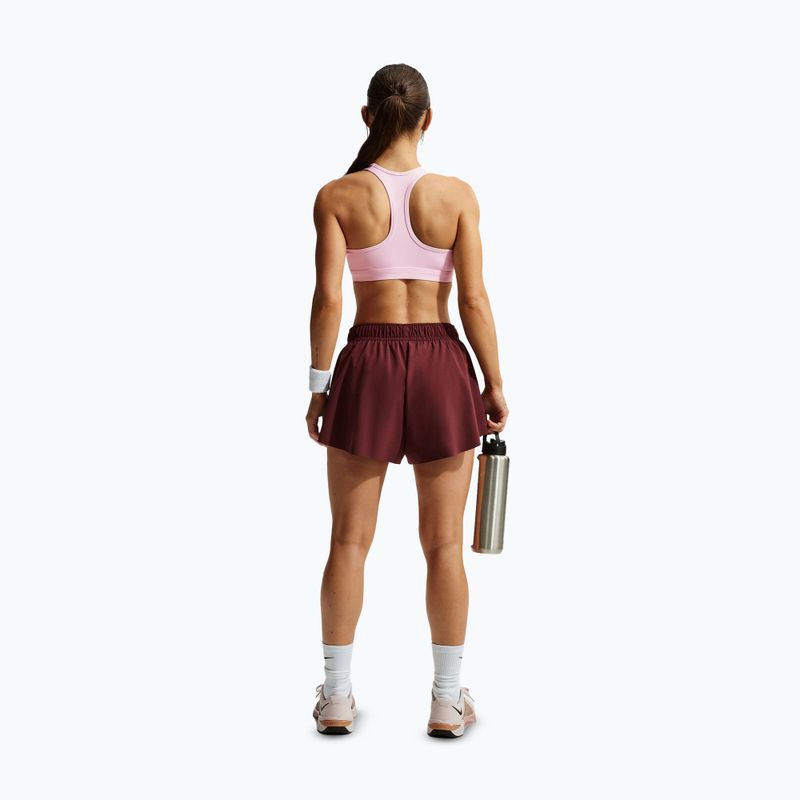 Sportovní podprsenka Nike Swoosh Medium Support pink foam/stone mauve/white 3