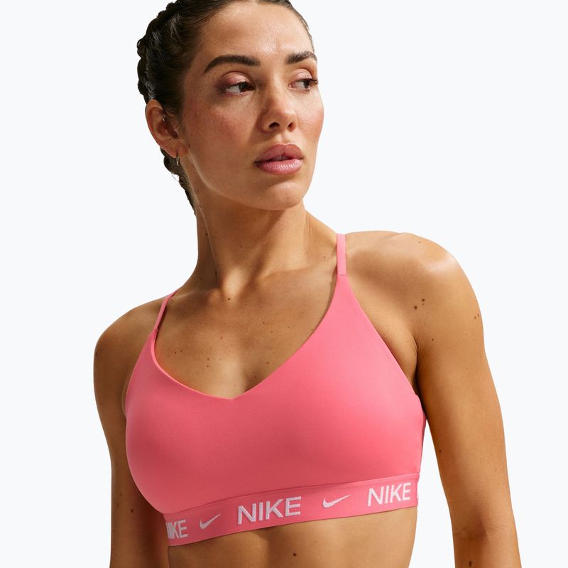 Sportovní podprsenka Nike Dri-Fit Indy Light Support sea coral/sea coral/white 5