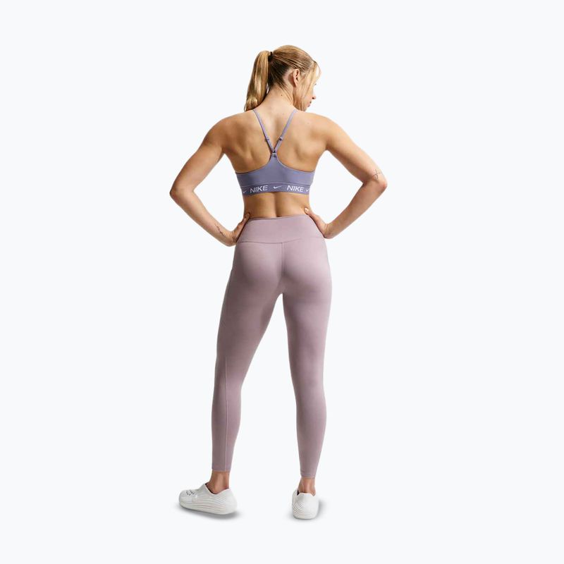 Tréninková podprsenka Nike Dri-Fit Indy Light Support iron purple/iron purple/white 3