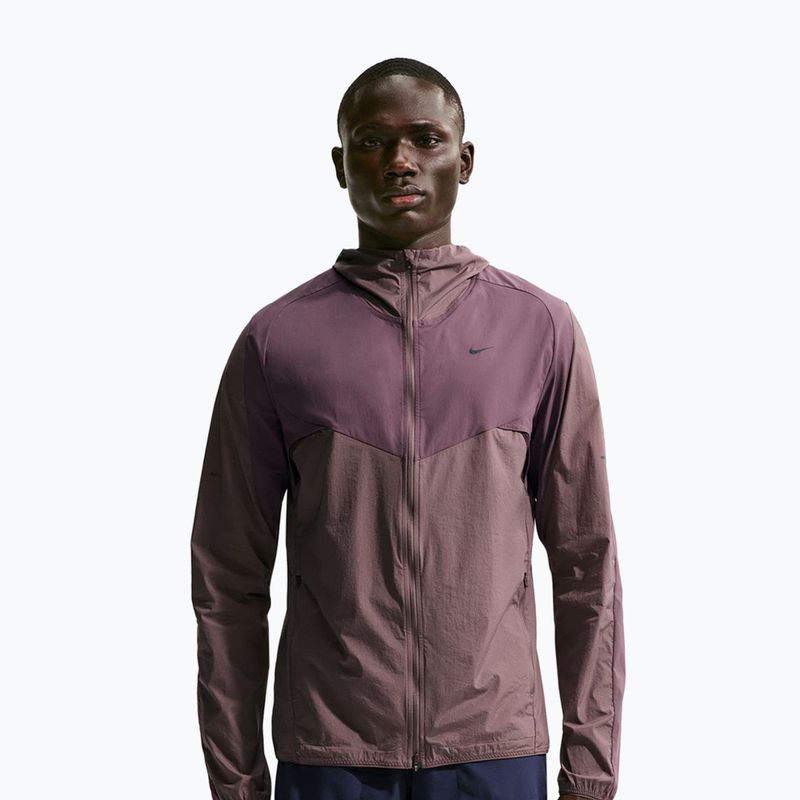 Pánská běžecká bunda Nike Stride Dri-Fit dark wine/tattoo/burgundy crush