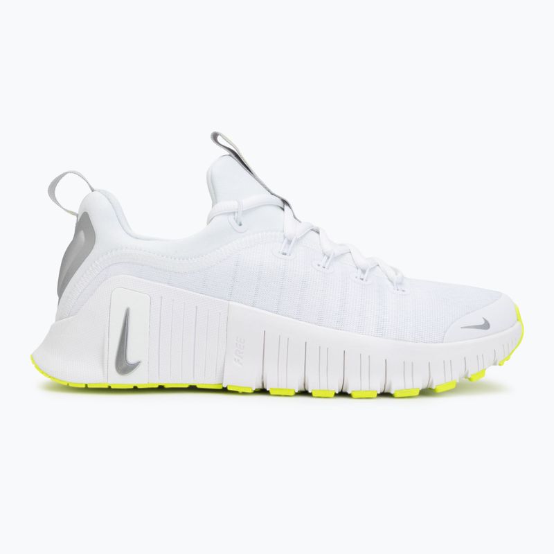 Dámské tréninkové boty Nike Free Metcon 6 white/volt/metallic silver 2