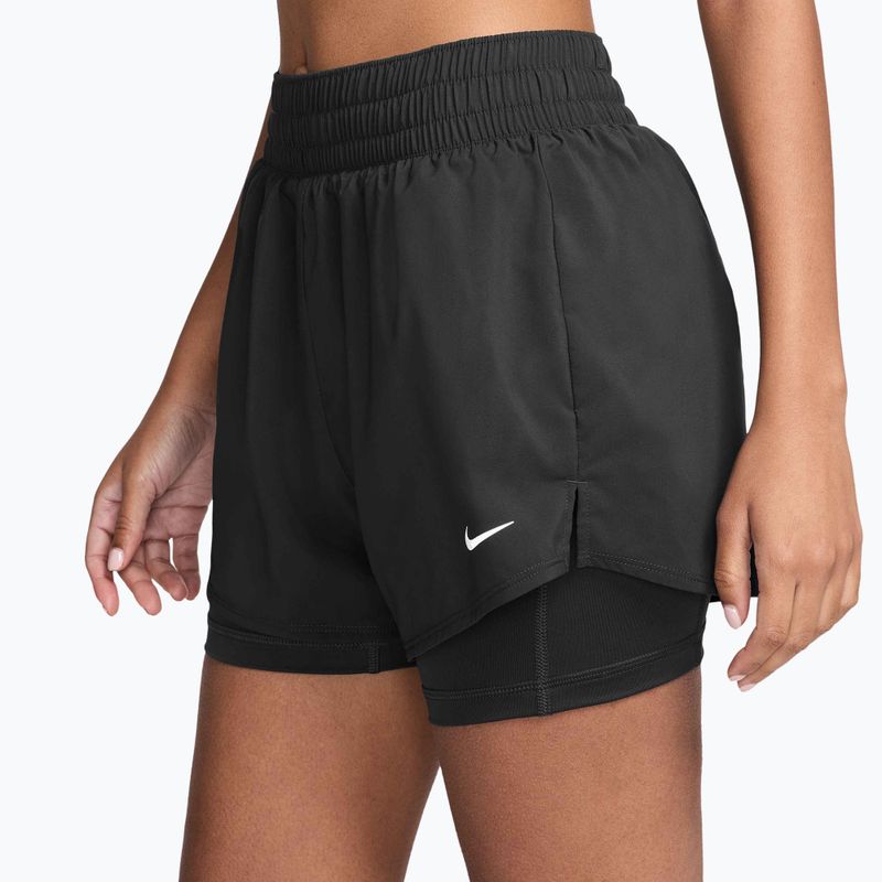 Dámské šortky Nike One Dri-Fit High-Waisted 3" 2In1 black/white 3