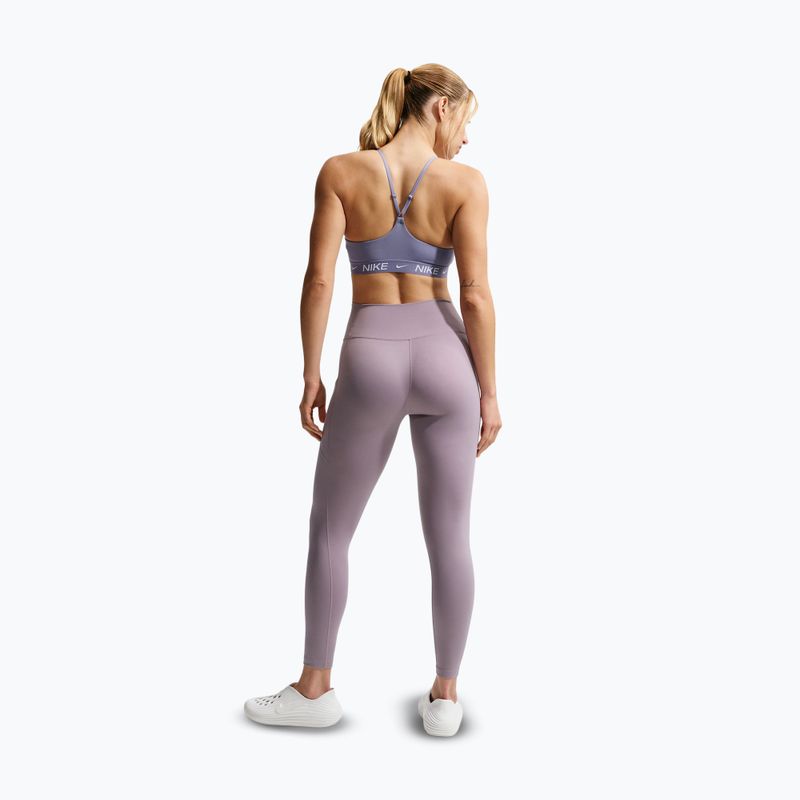 Dámské tréninkové legíny Nike One High-Waisted 7/8 light violet ore/white 3