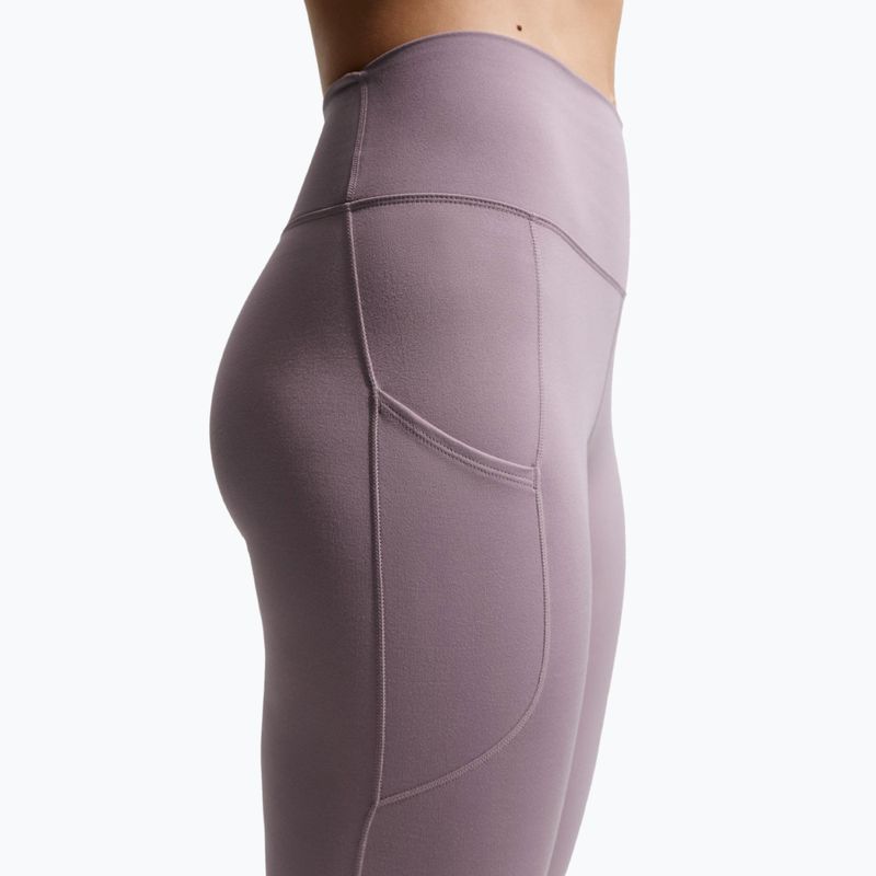 Dámské tréninkové legíny Nike One High-Waisted 7/8 light violet ore/white 5