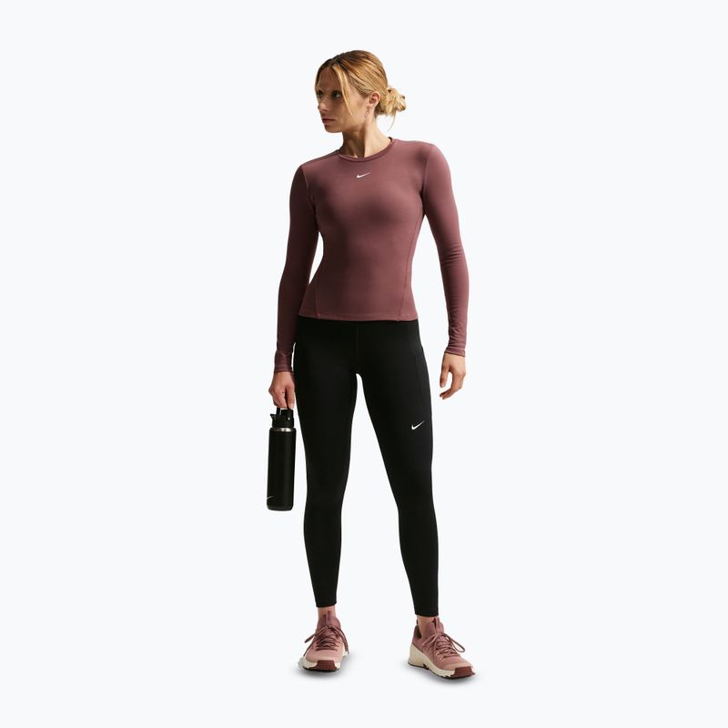 Dámské sportovní legíny Nike One High-Waisted 7/8 black/white 2