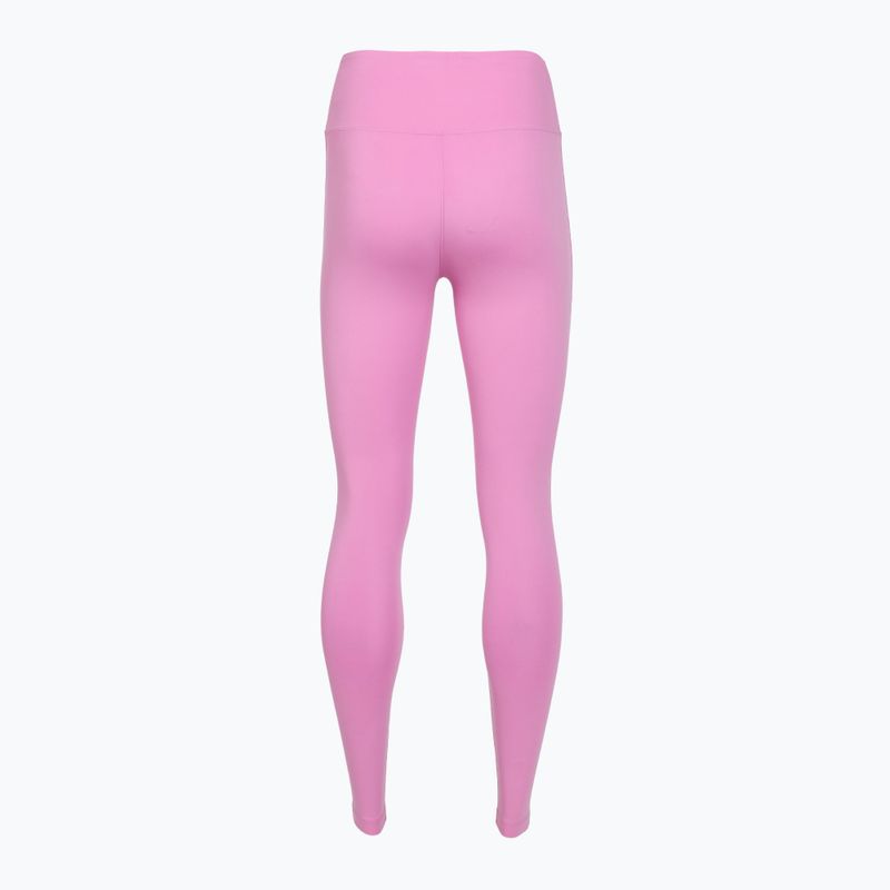 Dámské tréninkové legíny Nike One High-Waisted 7/8 light magenta/white 2