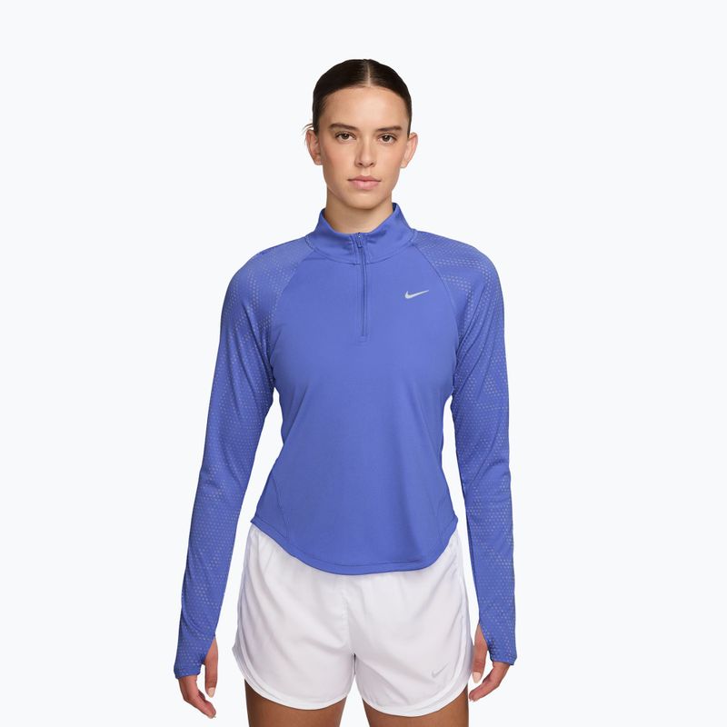Dámské běžecké triko Longsleeve Nike Tempo Flash Dri-Fit 1/4 Zip sapphire/black/white