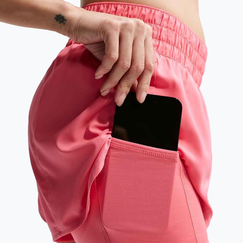 Dámské běžecké šortky Nike One Dri-FIT 2IN1 sea coral/white 7