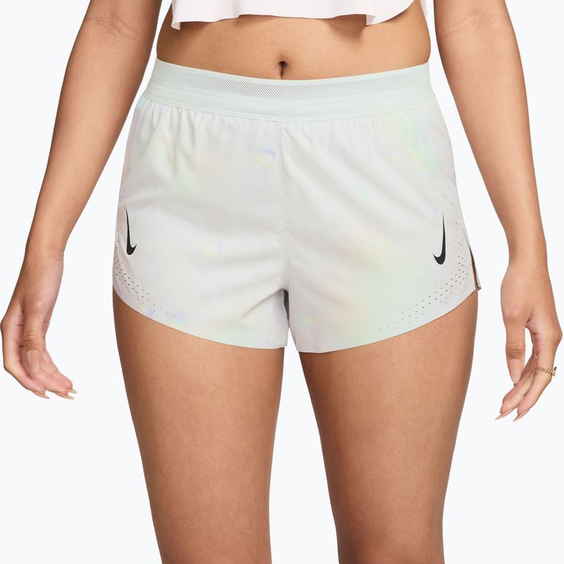 Dámské běžecké šortky Nike AeroSwift Dri-Fit ADV Mid-Rise Brief Lined 3" off-white/white/black