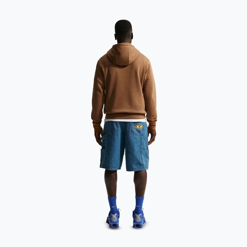 Pánská mikina Nike Club Pullover Hoodie ale brown/ale brown/white 3
